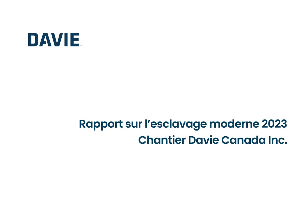  Rapport sur l’esclavage moderne