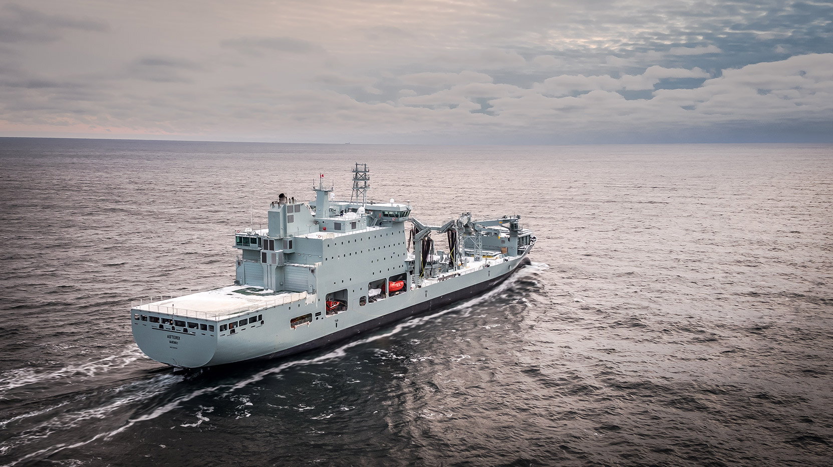 The Royal Canadian Navy's new mothership sails, on time and budget